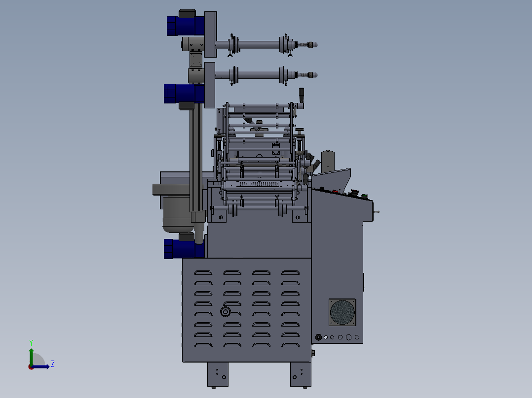WD220G模切机(套孔)左视图