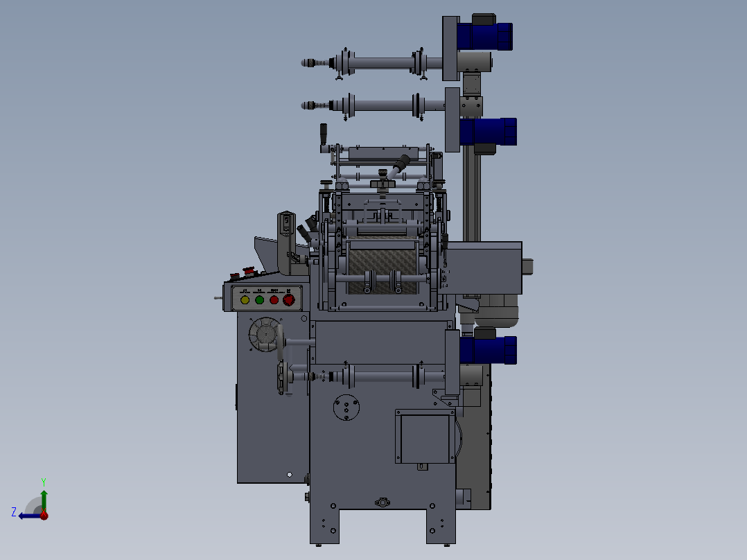 WD220G模切机(套孔)右视图