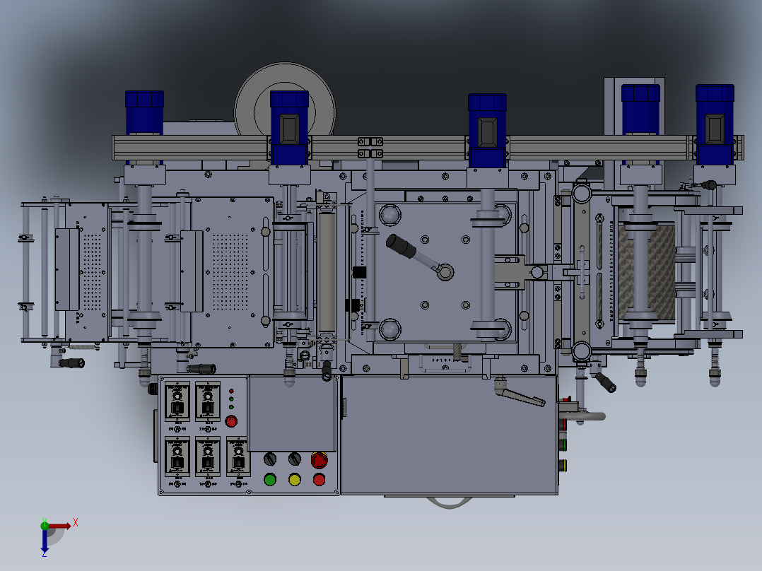 WD220G模切机(套孔)俯视图