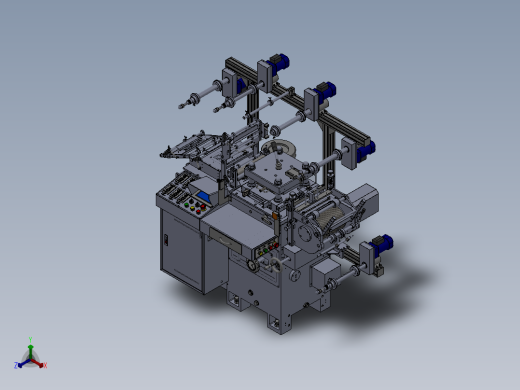 WD220G模切机(套孔)正等轴测缩略图