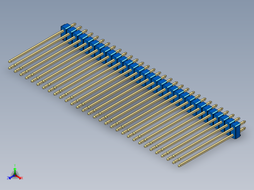 彩色公头100mil（2.54mm）系列-DS1021_blue_2x31p_100mil_Type43_rev1.0
