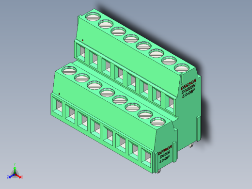 DEGSON DG500 系列 5.05.087.62mm 接线端子-DG500A-5.0-16P-14-00AH