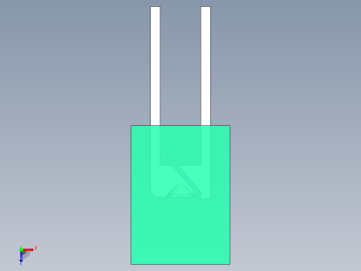 LED_Rectangular_Green3_2x5x7mm俯视缩略图