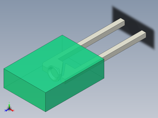 LED_Rectangular_Green3_2x5x7mm正等轴测缩略图