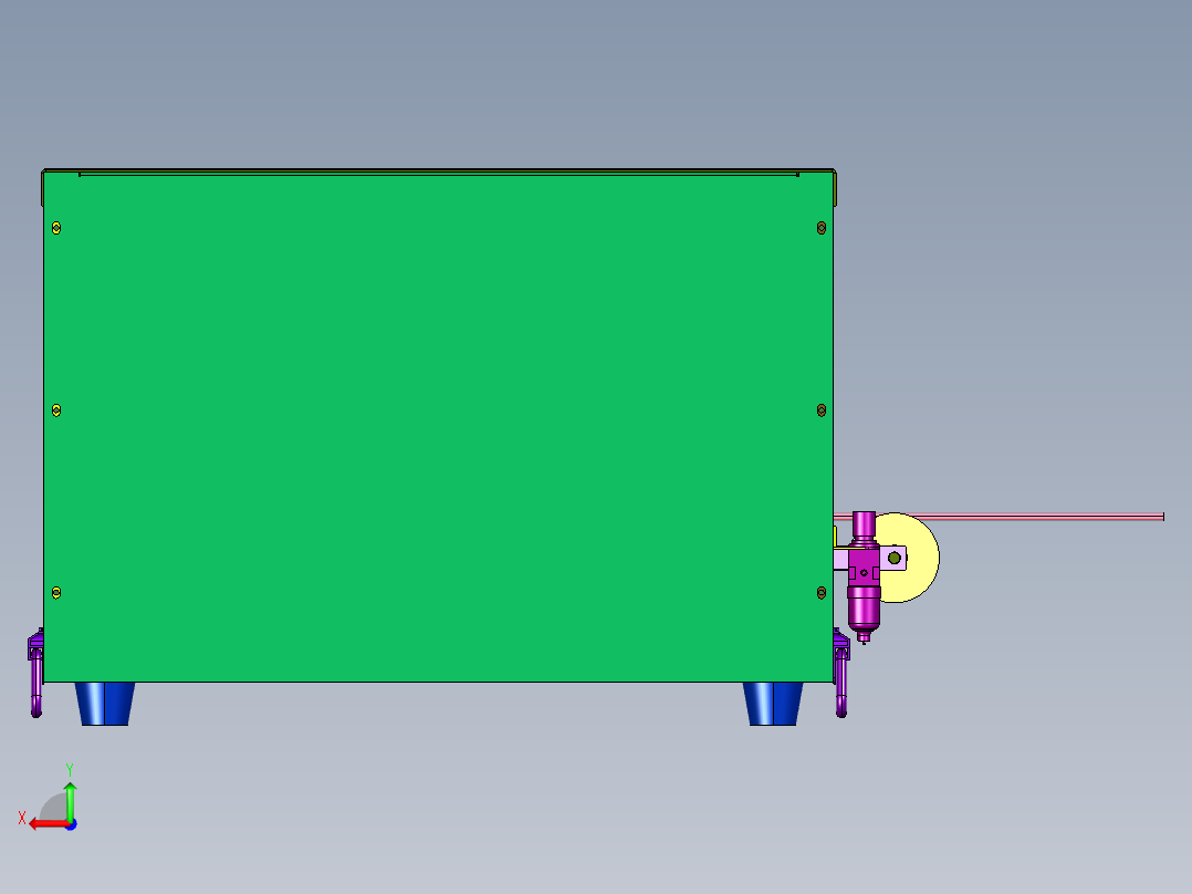 全自动旋转刀线材下线扒皮机后视图