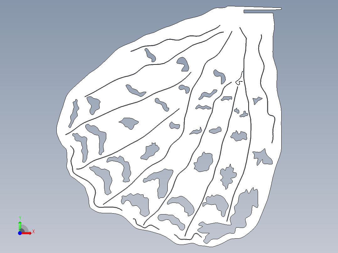 蝴蝶造型立体拼图3D模型图纸 UG(NX)设计 附STEP格式前视图
