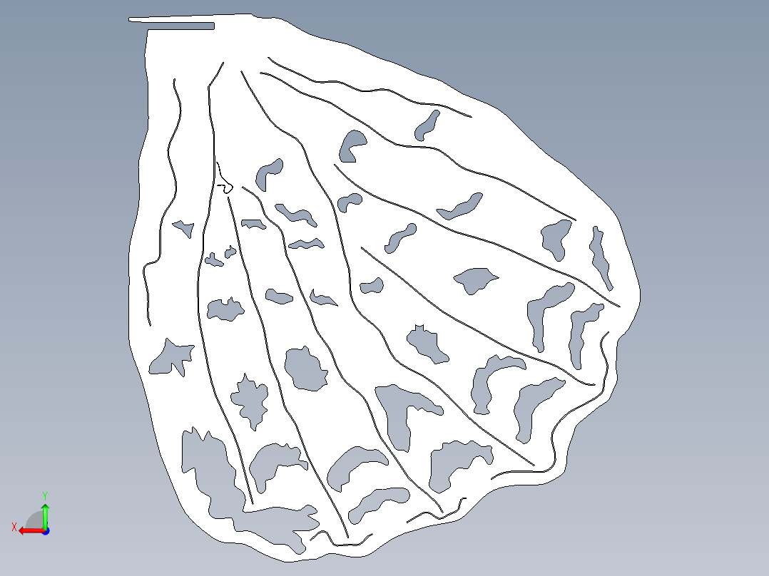 蝴蝶造型立体拼图3D模型图纸 UG(NX)设计 附STEP格式后视图