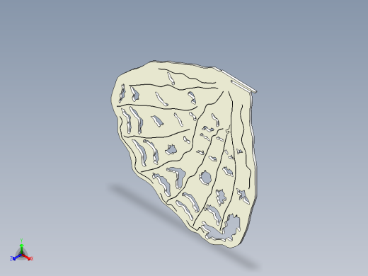 蝴蝶造型立体拼图3D模型图纸 UG(NX)设计 附STEP格式正等轴测缩略图