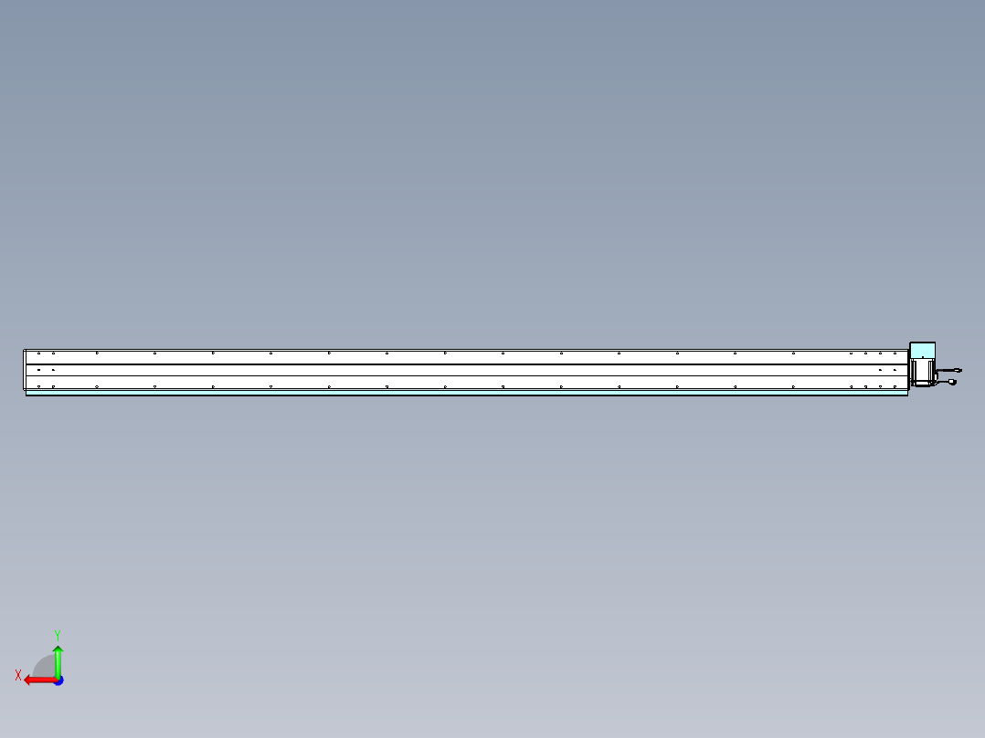威洛博VBC同步带传动一无尘环境VBC14-L45-S2750-BRD-ZP75-C3后视图