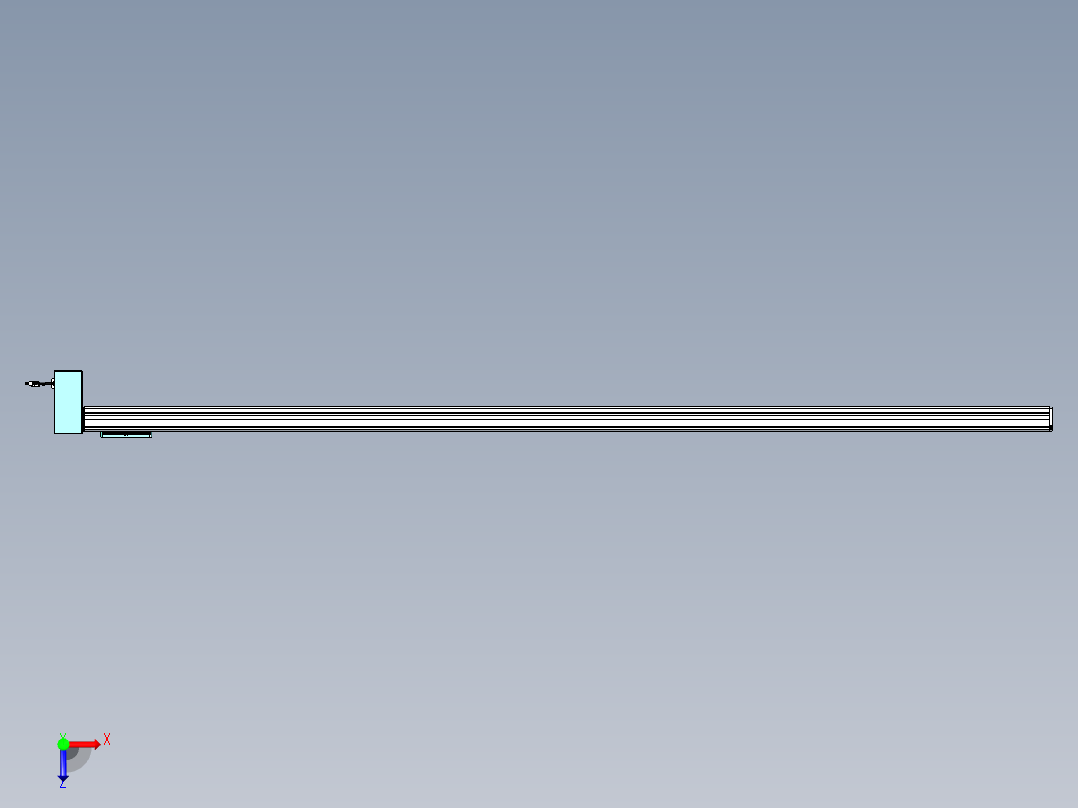 威洛博VBC同步带传动一无尘环境VBC14-L45-S2750-BRD-ZP75-C3俯视图