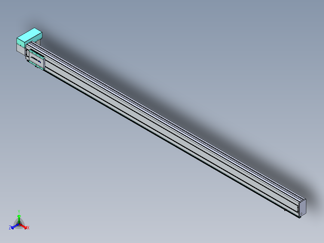 威洛博VBC同步带传动一无尘环境VBC14-L45-S2750-BRD-ZP75-C3正等轴测图