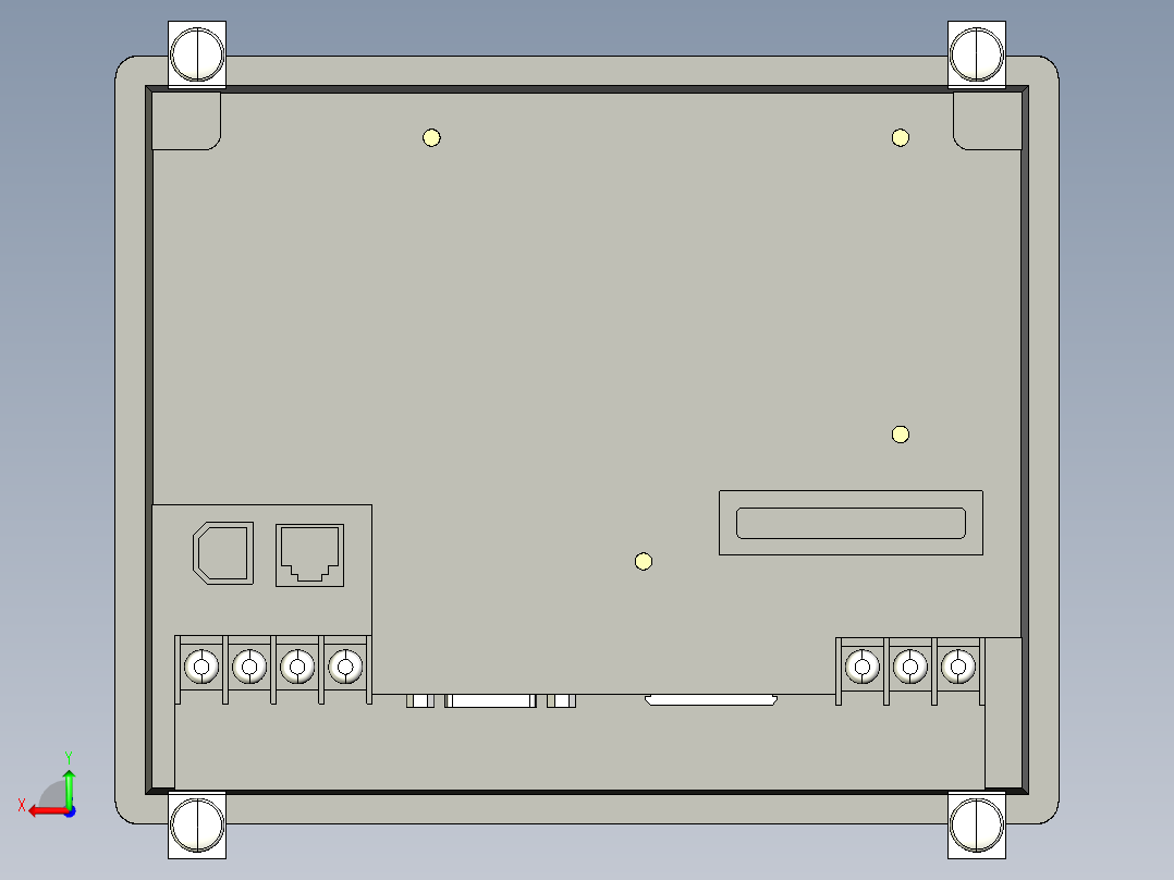 基恩士VT3-Q5T_S_M_kc图纸模型后视图