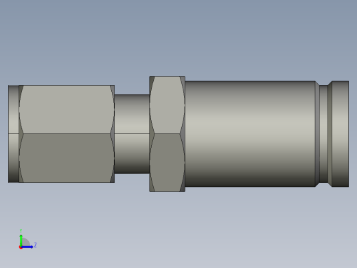 卡套式工业通用硬管接头12-6_trbu-s左视缩略图