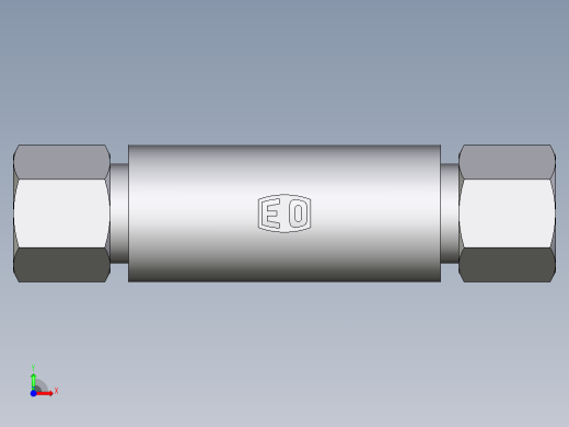 卡套式工业通用硬管接头EO_Weld_bulkhead_fitting_ESV10ZL71前视缩略图