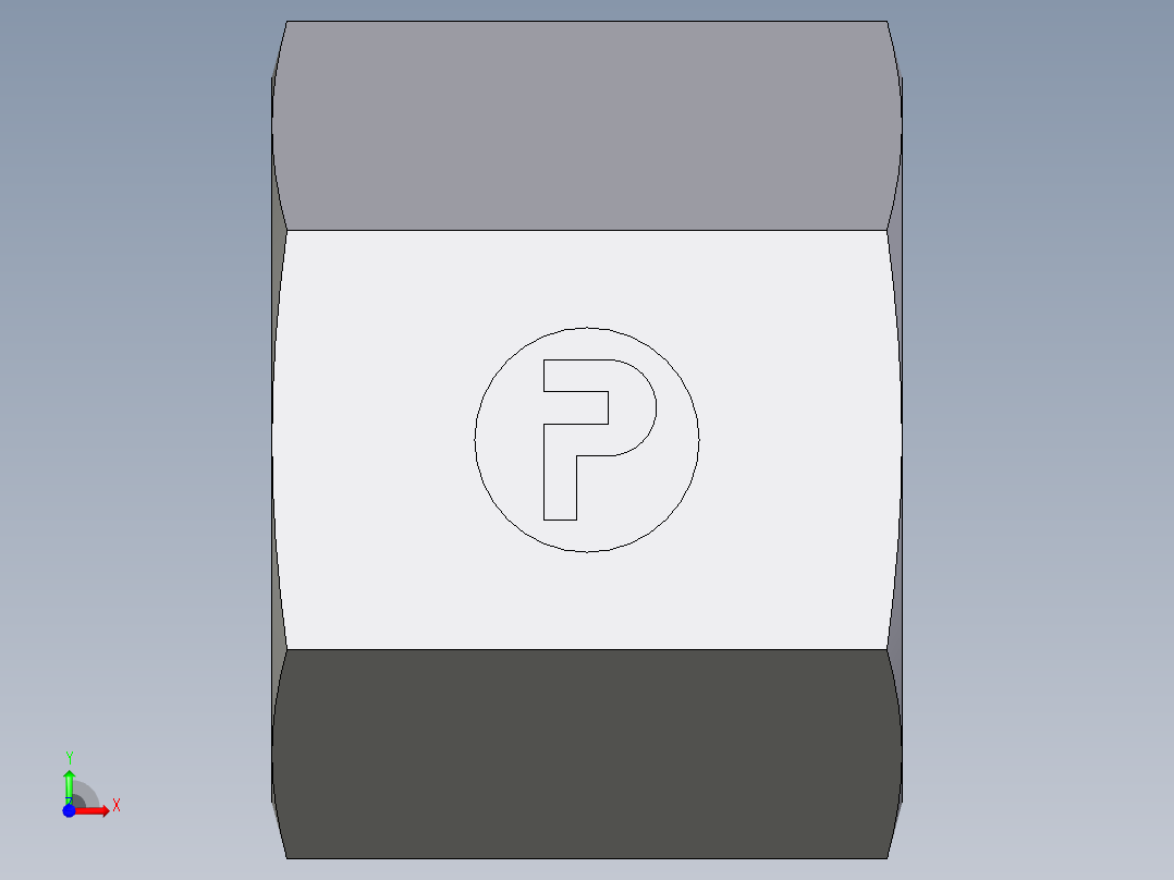 卡套式工业通用硬管接头EO_Nut_EO_24__Cone_end_M08SCFX前视图