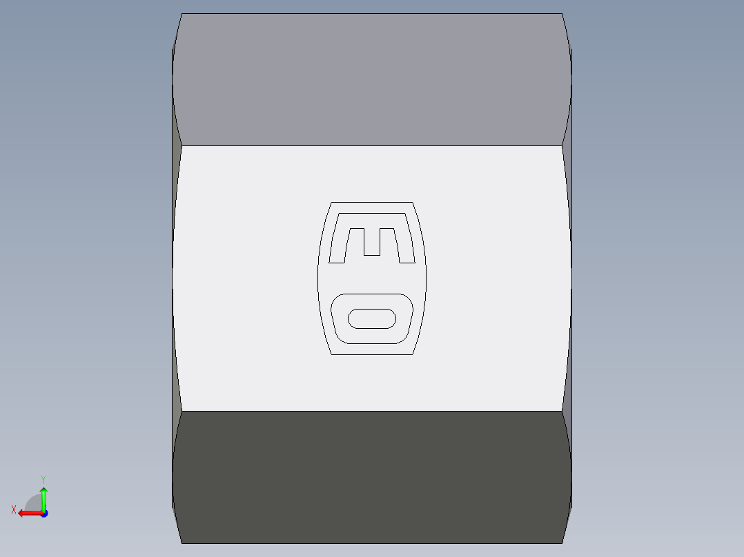 卡套式工业通用硬管接头EO_Nut_EO_24__Cone_end_M08SCFX后视图