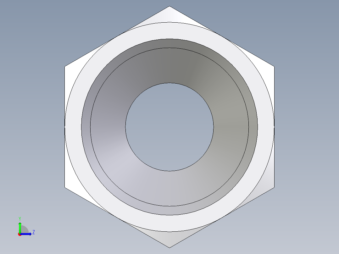卡套式工业通用硬管接头EO_Nut_EO_24__Cone_end_M08SCFX左视图