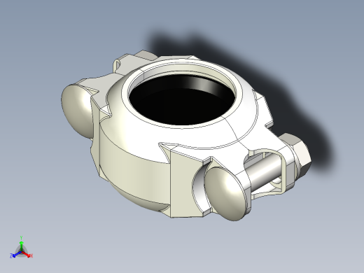 管道接头1 1-2英寸（DN40）正等轴测缩略图