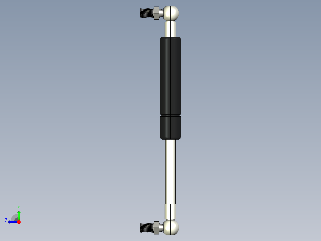 Q气压弹簧B310000031(3KG L185 和尚頭)右视图