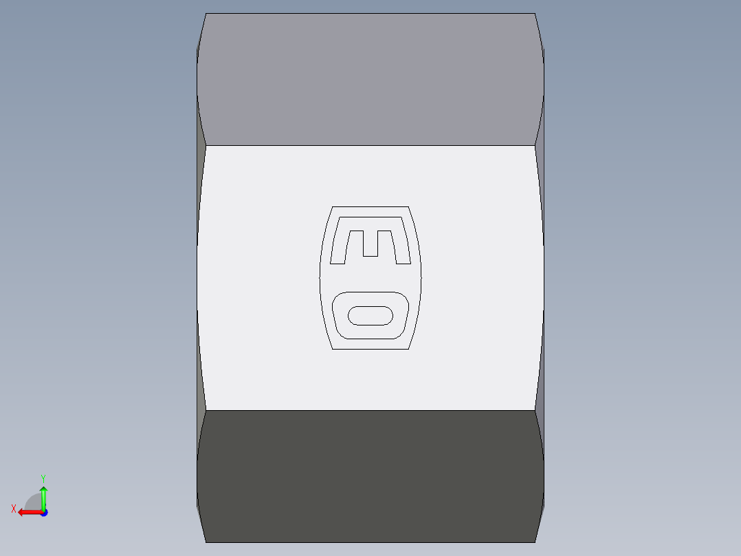 卡套式工业通用硬管接头EO_Nut_EO_24__Cone_end_M14SCFX后视图