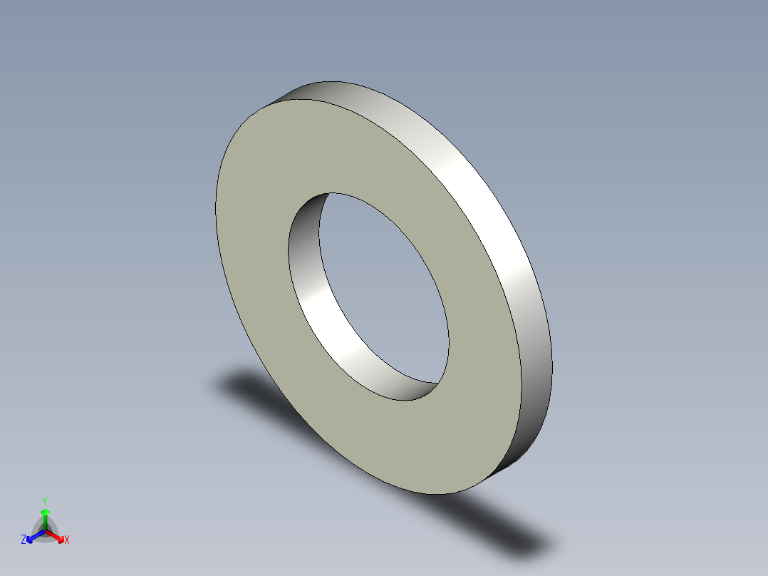 華司 5501-3D多系列多零件图纸模型主视图