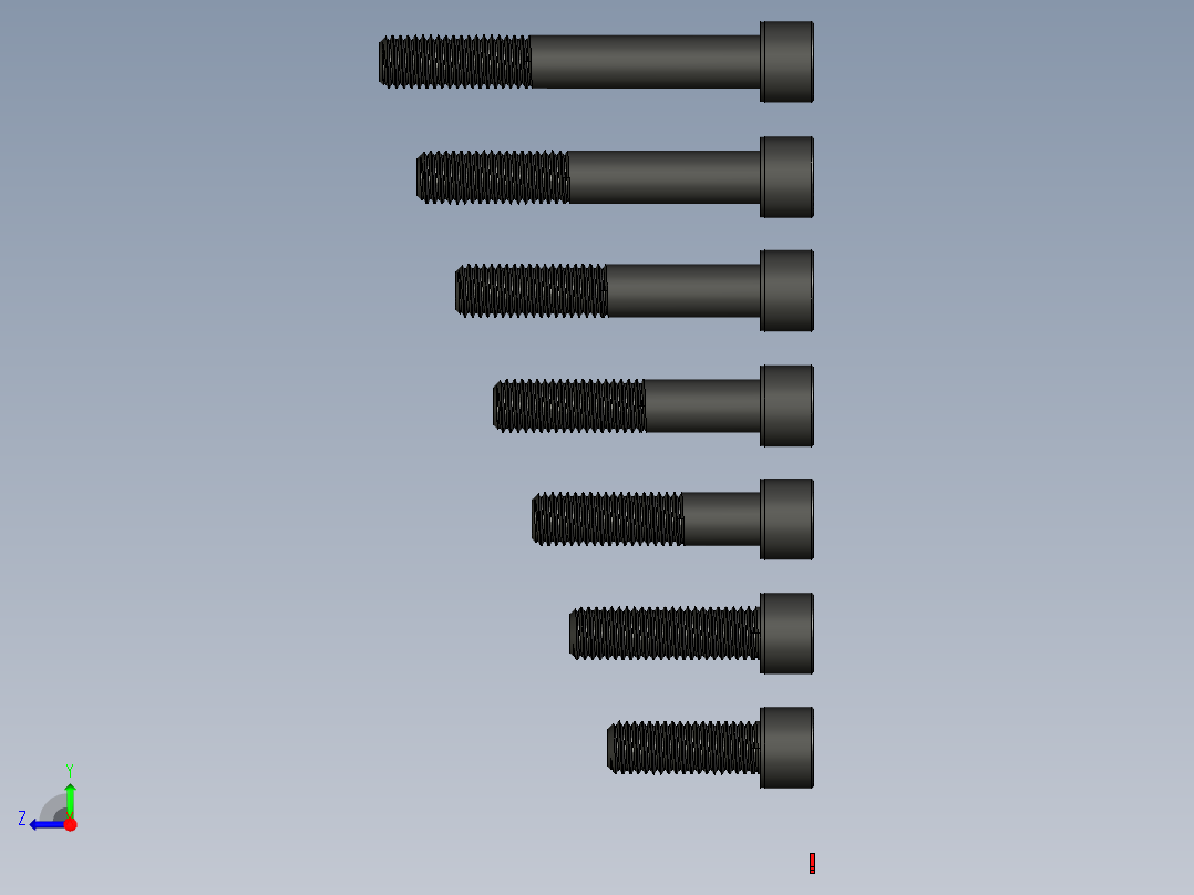 内六角螺丝-M14右视图