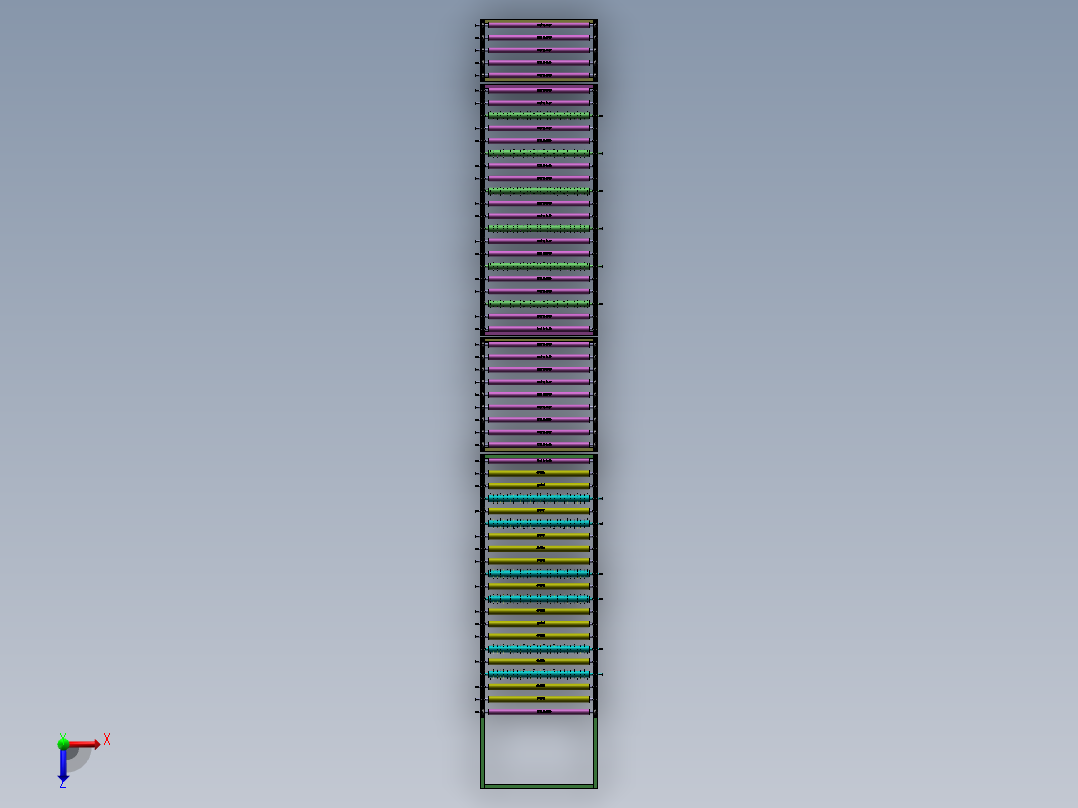 钢化玻璃自动清洗滚筒线sw12可编辑俯视图