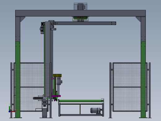 护角覆顶膜悬臂缠绕机sw11可编辑前视缩略图
