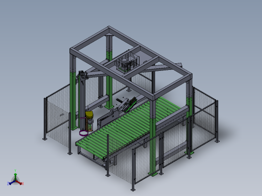 护角覆顶膜悬臂缠绕机sw11可编辑正等轴测缩略图