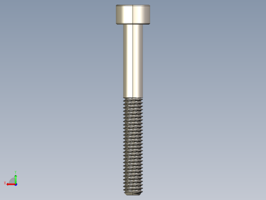 Screw_DIN_912_M4x35_A2.STEP公制内六角螺钉后视缩略图
