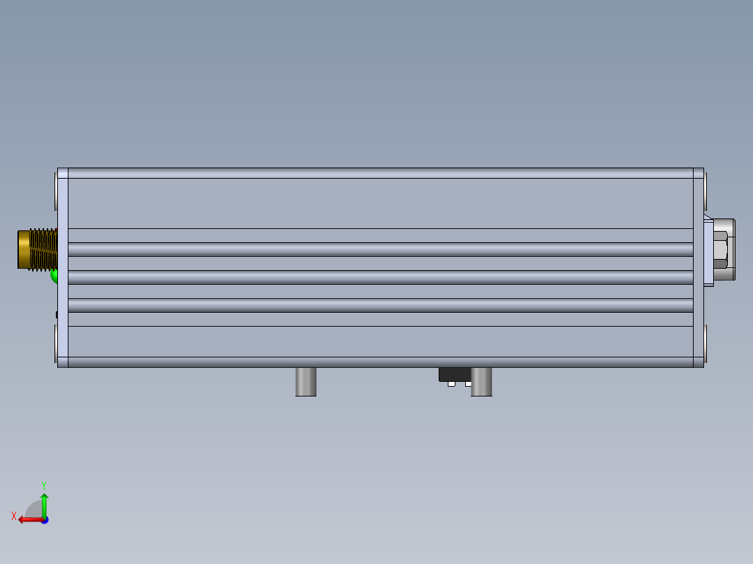 光网转换模块后视图