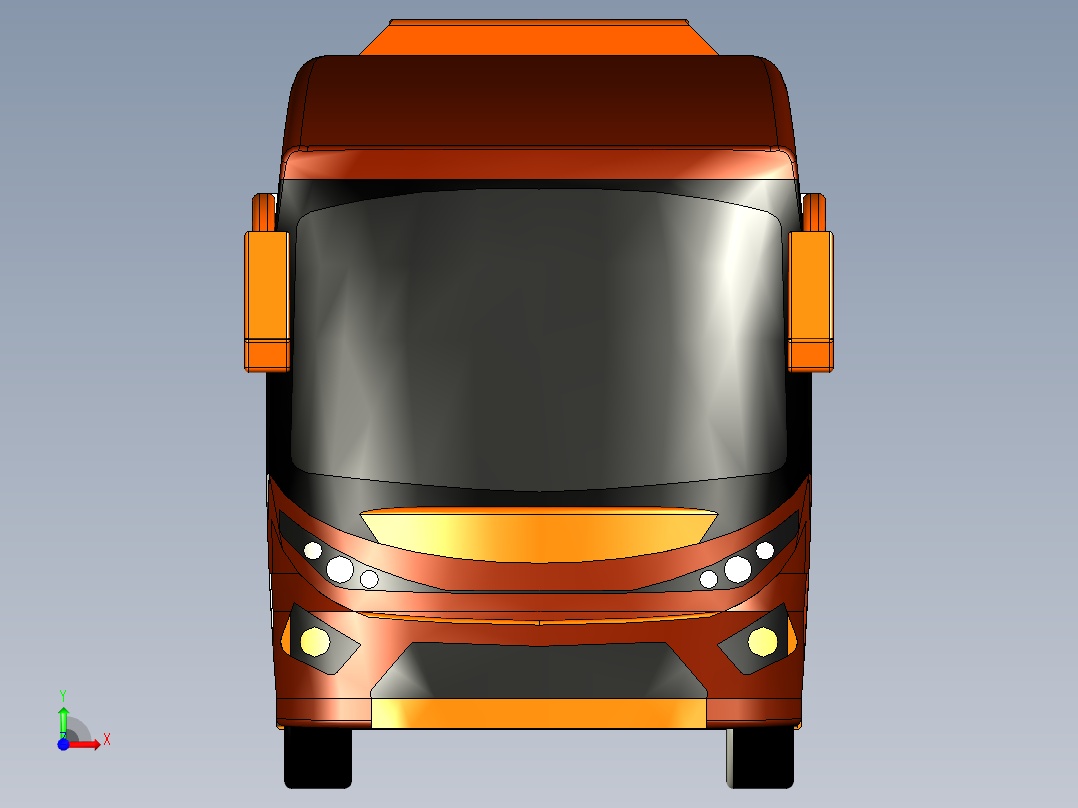 客车、公交车、AC客车前视图