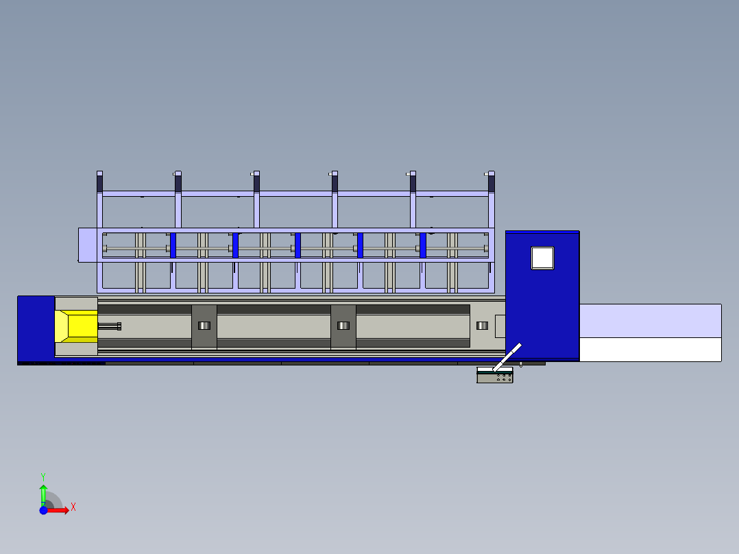 B2003983-全自动激光管切割机前视图