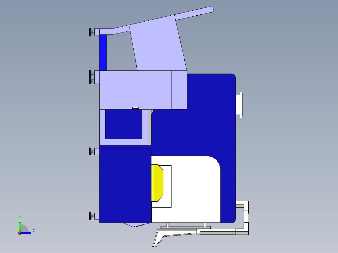 B2003983-全自动激光管切割机左视图