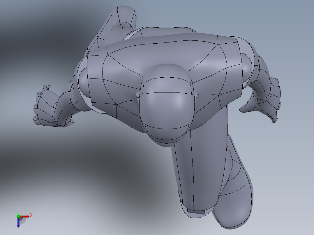 人体模型(25)俯视图