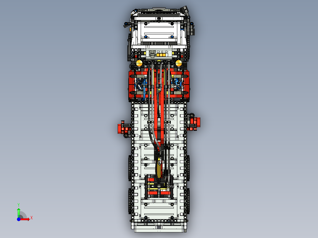 A2004932-乐高_技术_梅赛德斯-奔驰_Arocs 卡车前视图