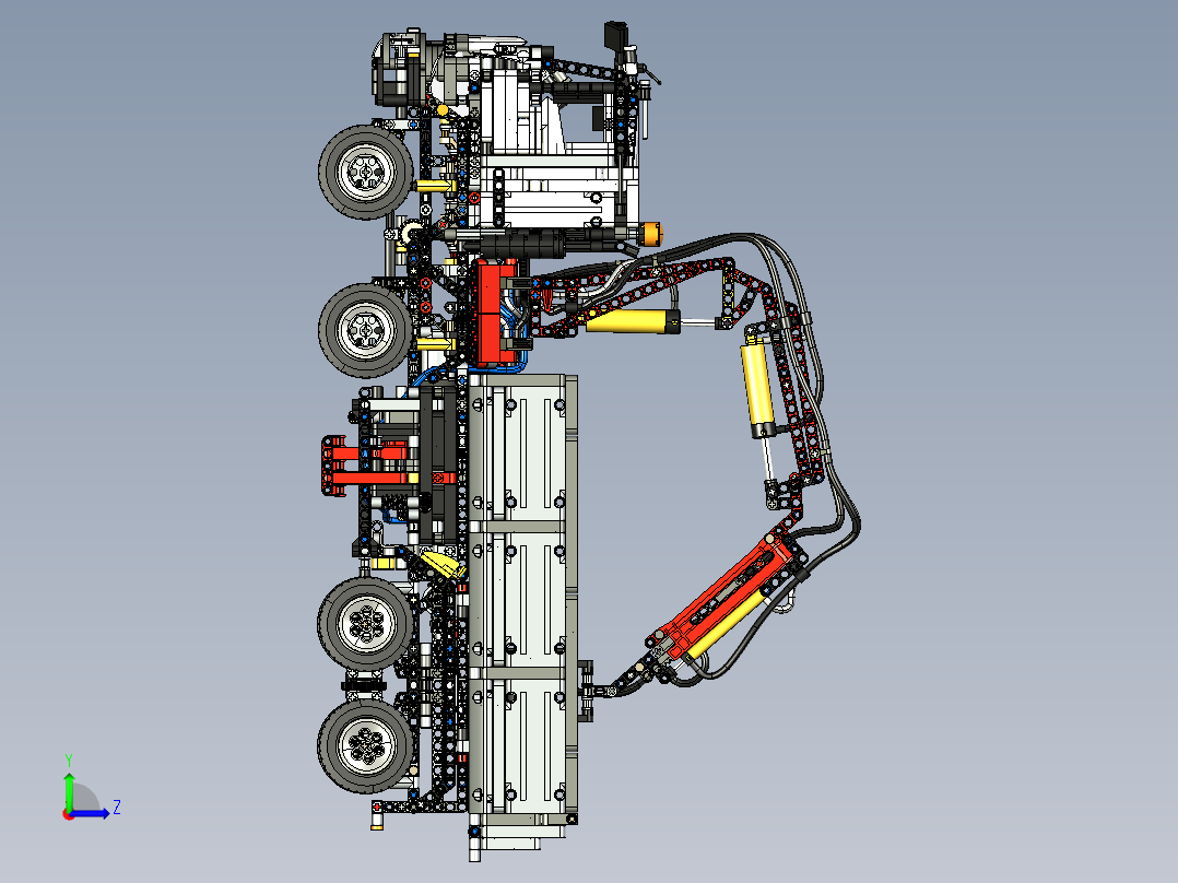 A2004932-乐高_技术_梅赛德斯-奔驰_Arocs 卡车左视图