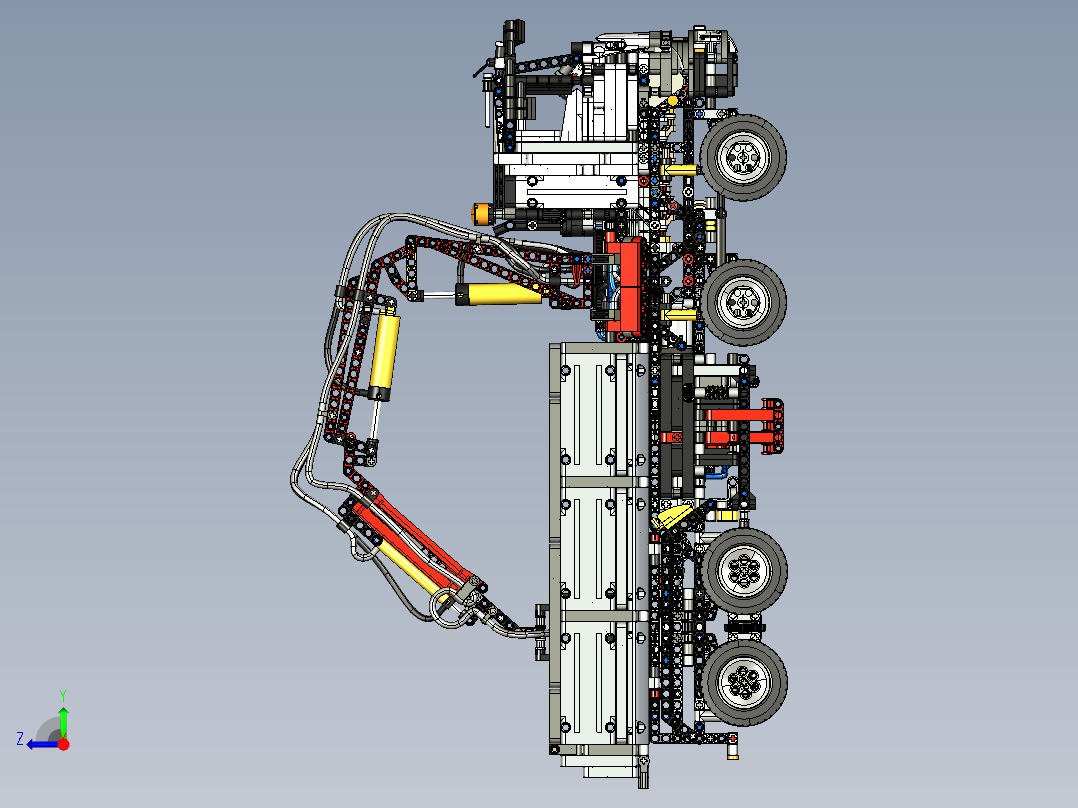 A2004932-乐高_技术_梅赛德斯-奔驰_Arocs 卡车右视图
