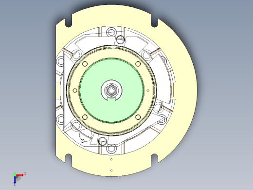 数控机床、5轴机床夹具3D模型图纸 Solidworks设计俯视缩略图