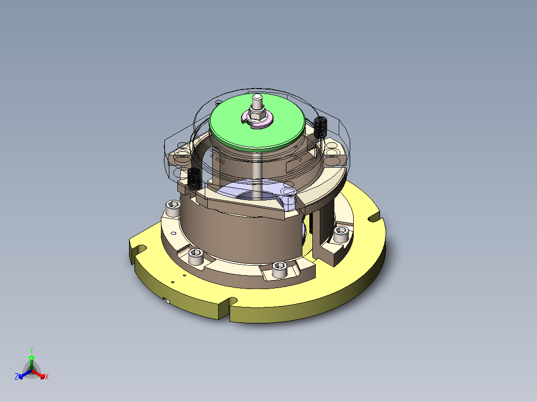 数控机床、5轴机床夹具3D模型图纸 Solidworks设计正等轴测图