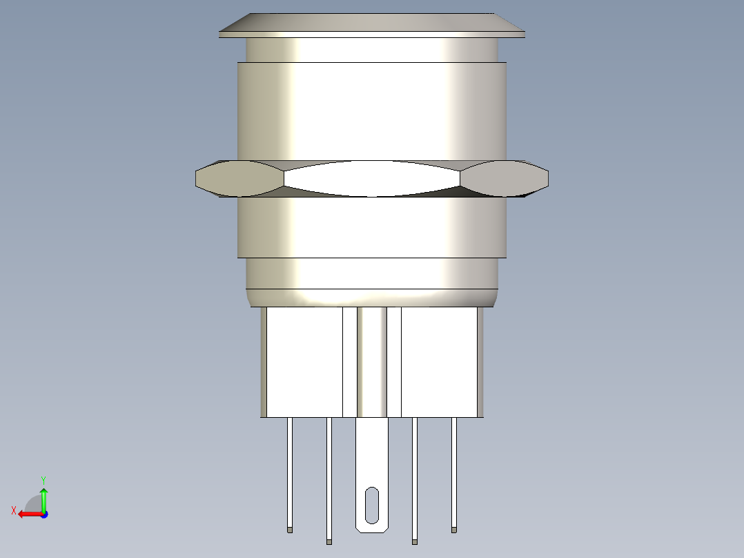 金属壳灯开关22后视图