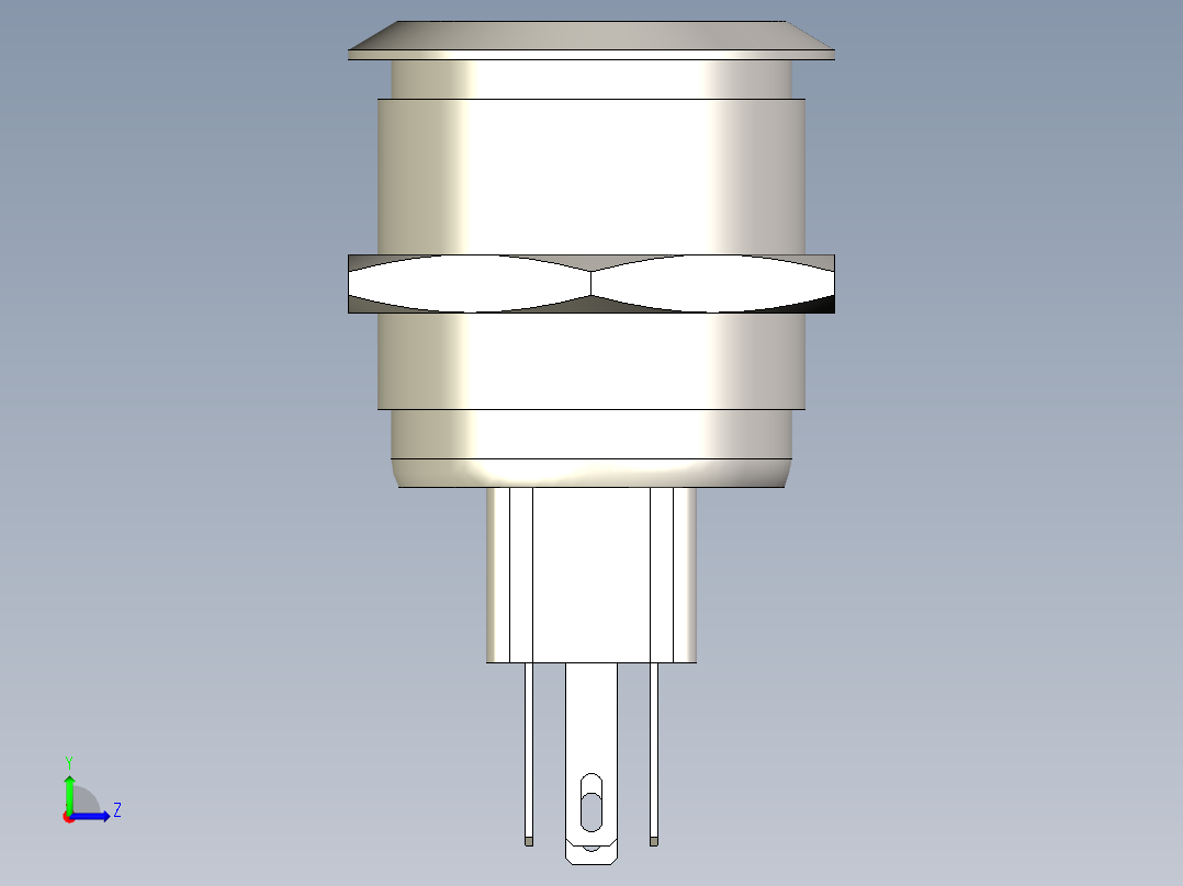 金属壳灯开关22左视图