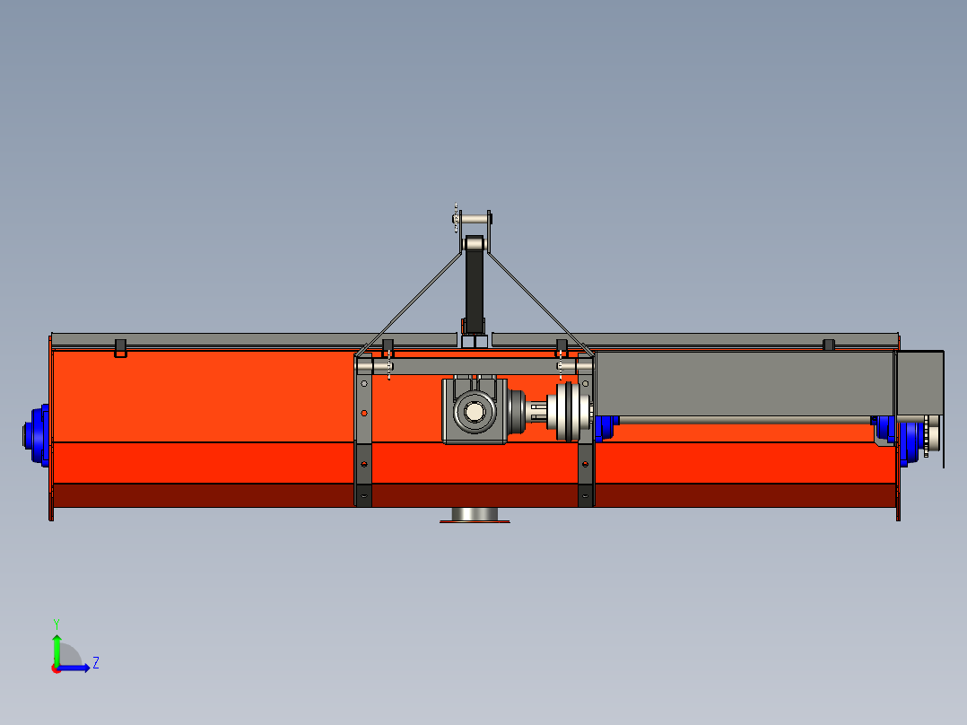 B2004797-移动式混凝土搅拌机左视图