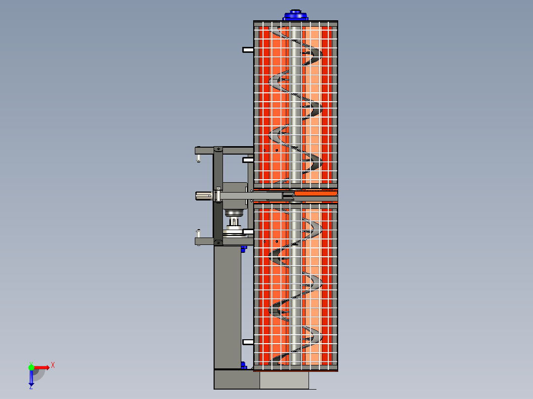 B2004797-移动式混凝土搅拌机俯视图