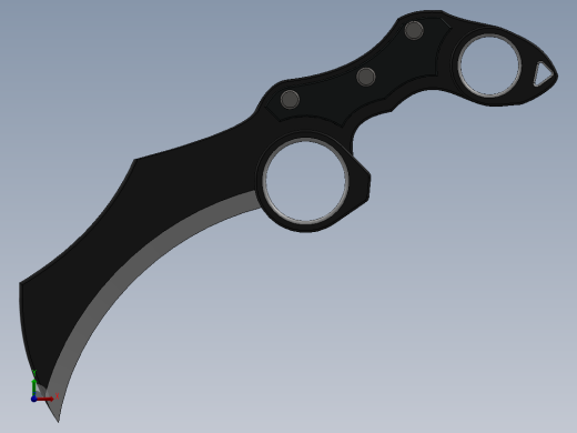 爪子刀、刀(4)前视缩略图