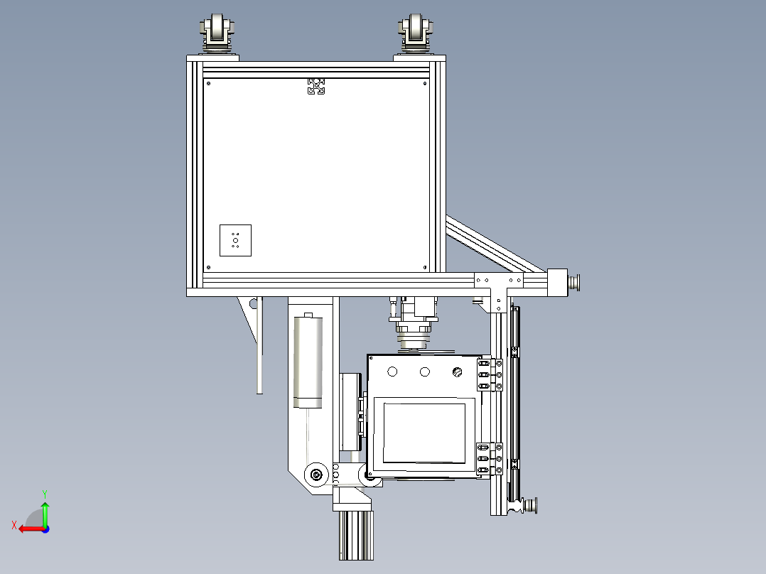 轴承角度测量设备后视图