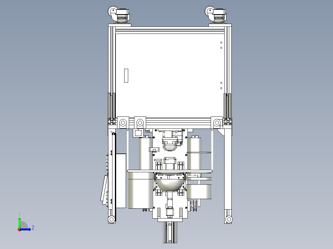 轴承角度测量设备左视图