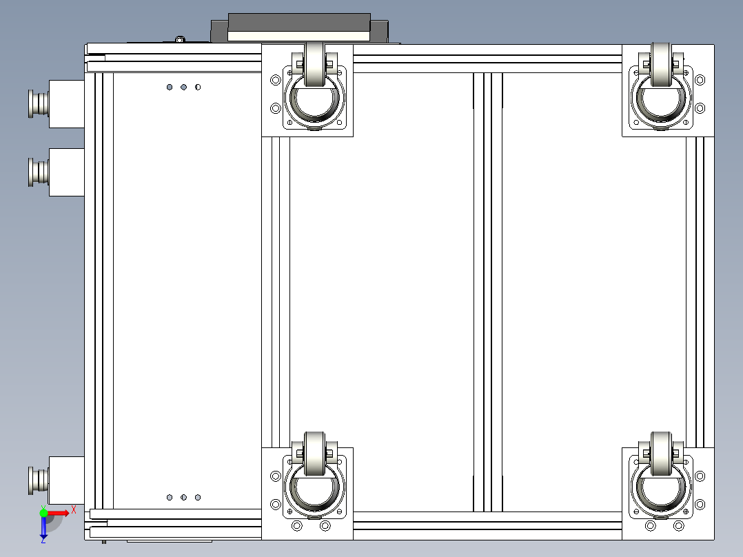 轴承角度测量设备俯视图
