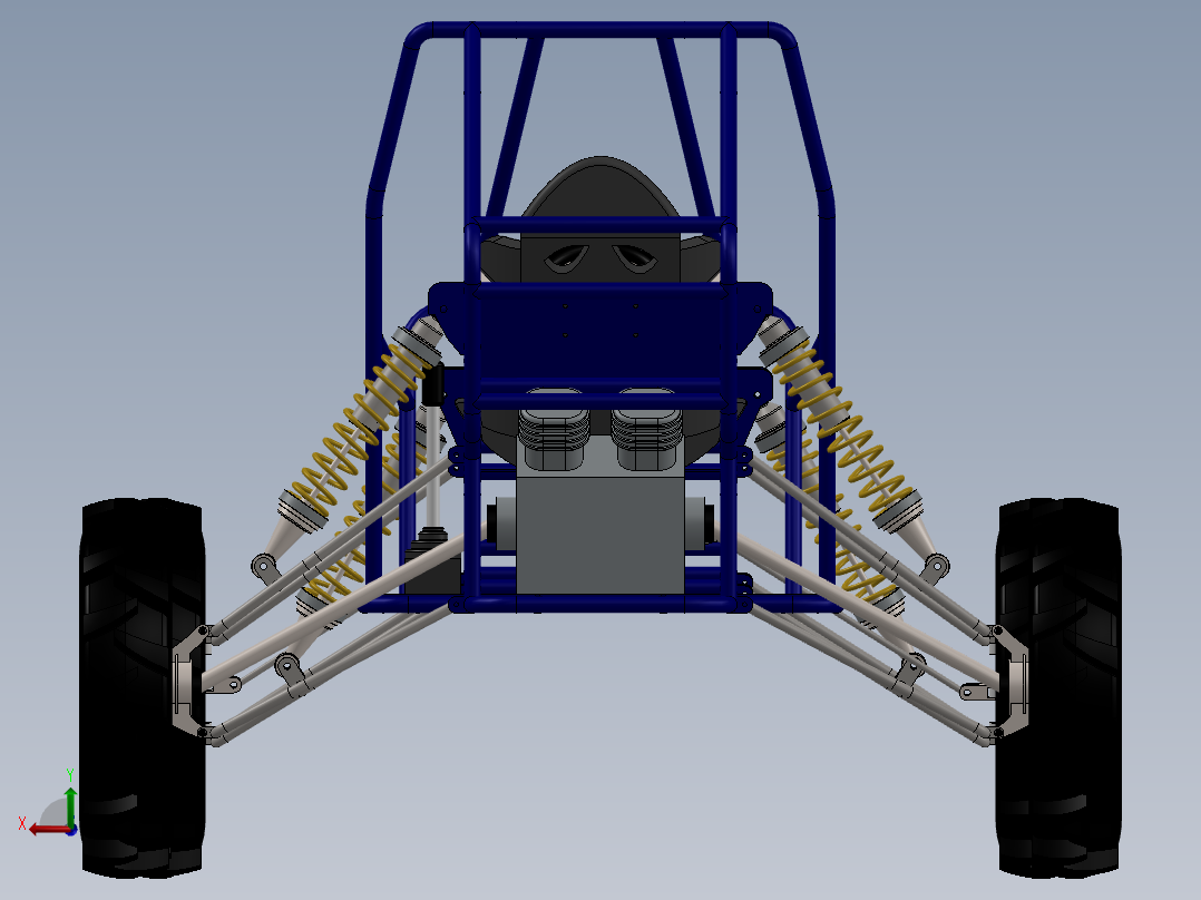卡丁车 钢管车(22)后视图