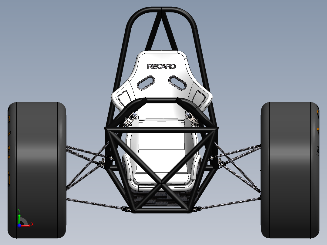 卡丁车 钢管车(48)前视图